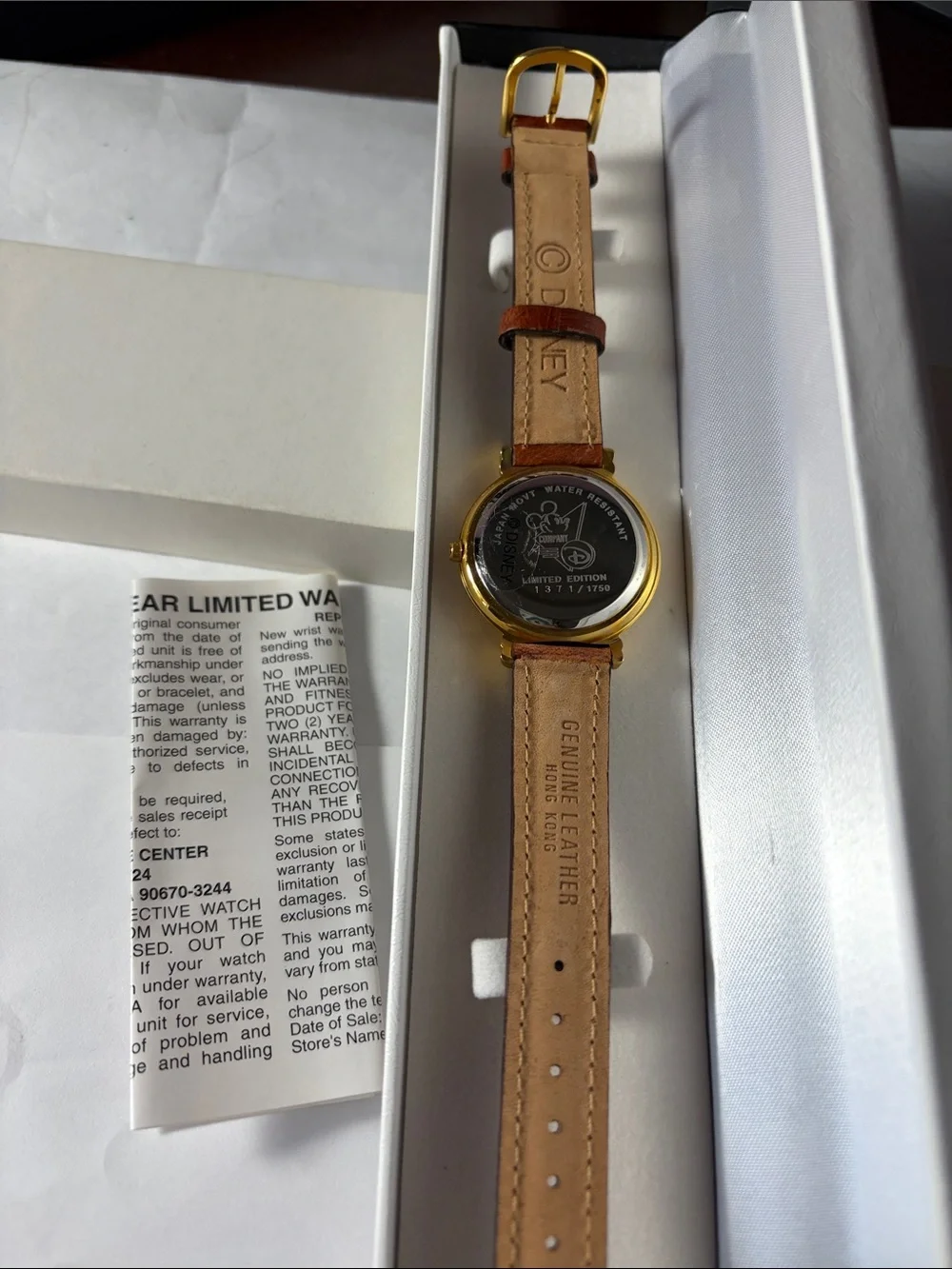 Disney Cinderella and Prince charming limited edition 1750 watch. Vintage. New